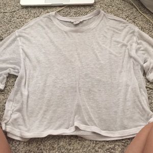 Semi sheer oversized crop