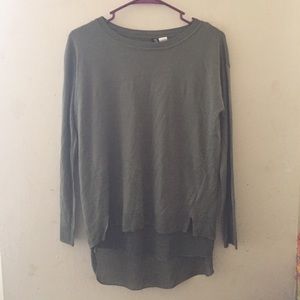 Split back Long Sleeve Shirt