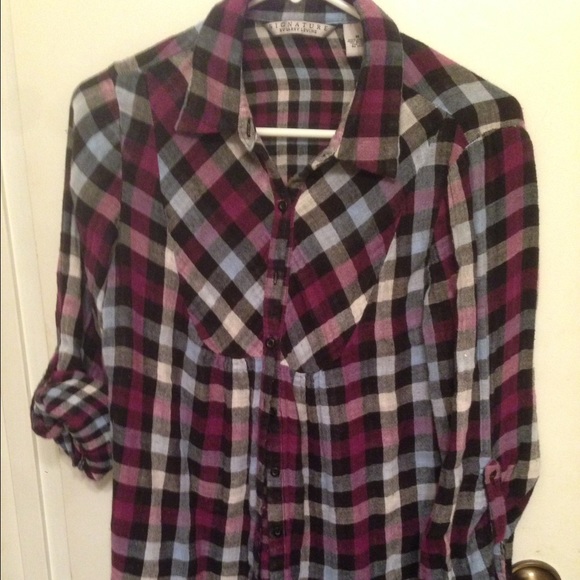 Lightweight tunic plaid shirt - Picture 3 of 3