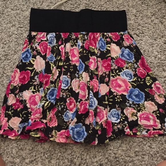 Vibrant floral skirt