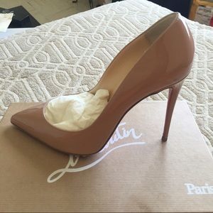 CHRISTIAN LOUBOUTIN  40.5  Pigalle Follies NUDE