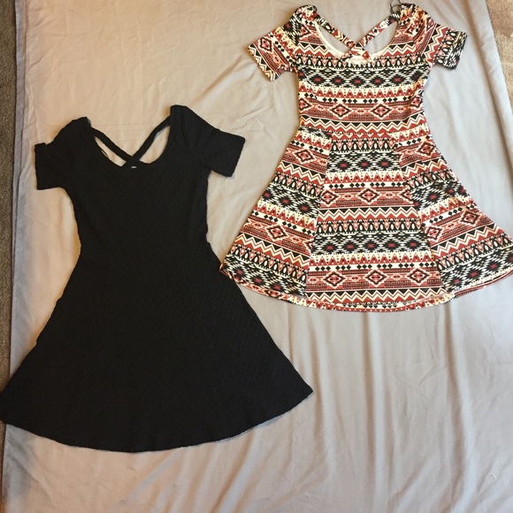 Patterned "Fit & Flare" dress