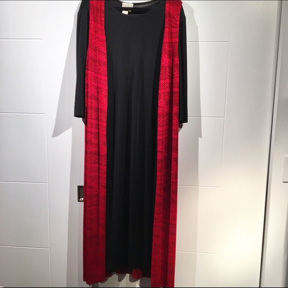 Coldwater Creek Dress with separate long vest L