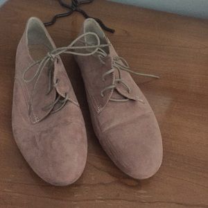 Sole society Harper suede mauve oxford flat