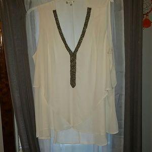 Beaded tank top