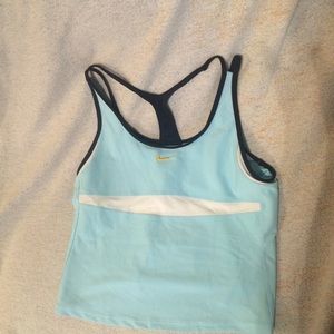 NWT XL blue Nike workout tank with fun details!