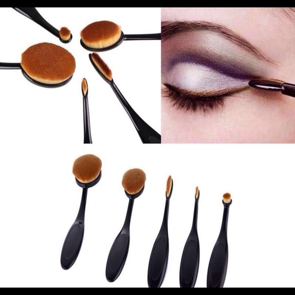5 pcs Foundation Oval Brushes Set. - Picture 3 of 4