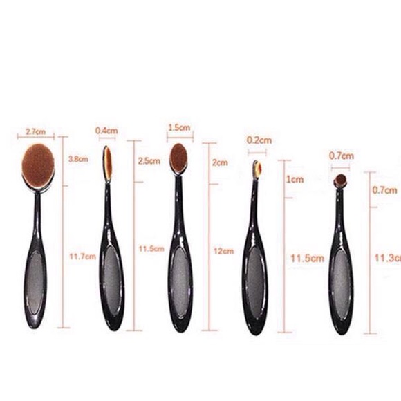 5 pcs Foundation Oval Brushes Set. - Picture 4 of 4
