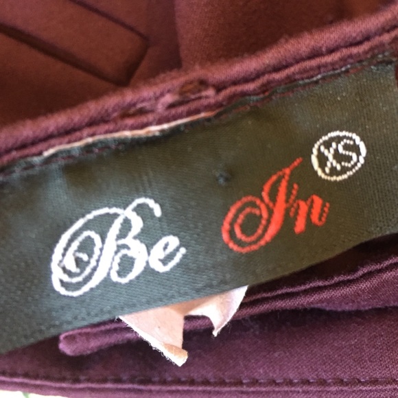 • Eggplant Plum Wine Colored Career Trousers • - Picture 2 of 4