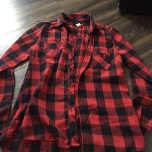 BLACK AND RED FLANNEL