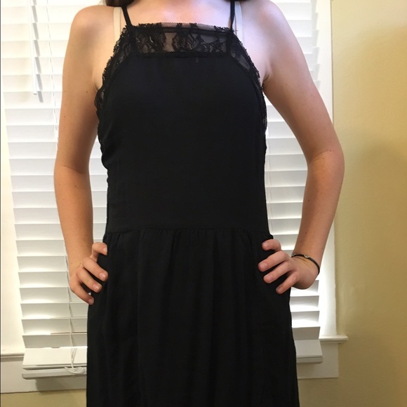 free people black slip dress