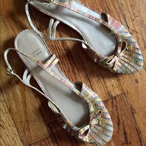 Beautiful snakeskin Stuart weitzman sandals