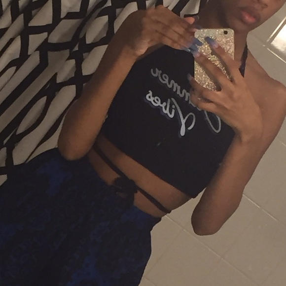 Summer Vibes Tie up crop top