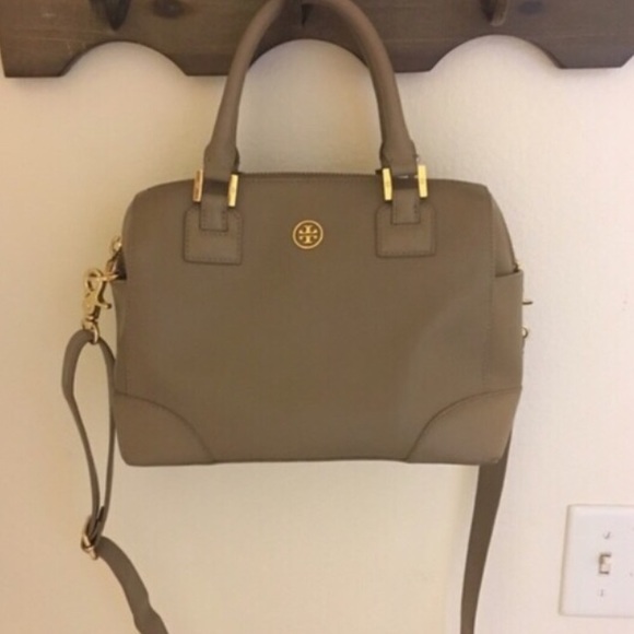 Grey Tory burch satchel purse