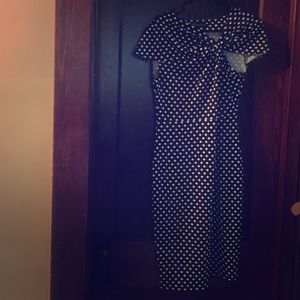 Vintage-Style, B&W, Polka Dot Dress