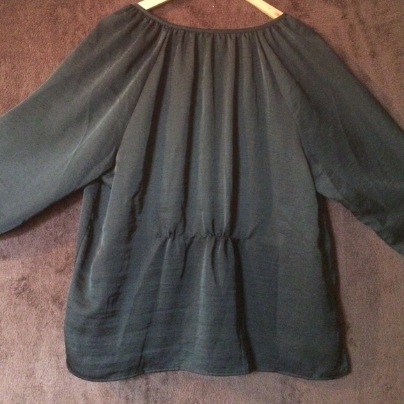 Talbot's Black Button Down Top Petite 16 - Picture 4 of 4