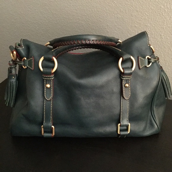 🚫SOLD🚫D&B ✨Teal✨ medium florentine satchel - Picture 2 of 4