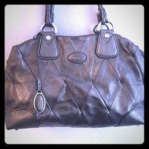 Metallic Quilted Tod's Handbag