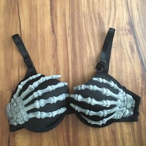 Skeleton Hands Demi Bra For Halloween