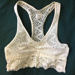 Cream Lace Bralette