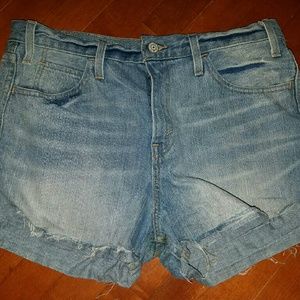 High waisted cut off shorts