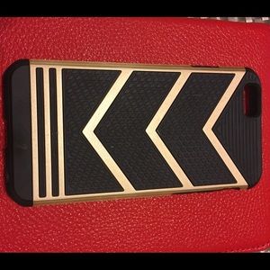 SOLD iPhone 6 case black and gold