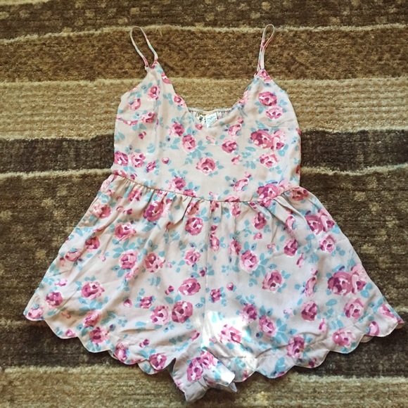 🔴SALE🔴 Pink Floral Romper