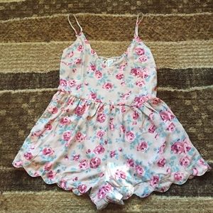 🔴SALE🔴 Pink Floral Romper