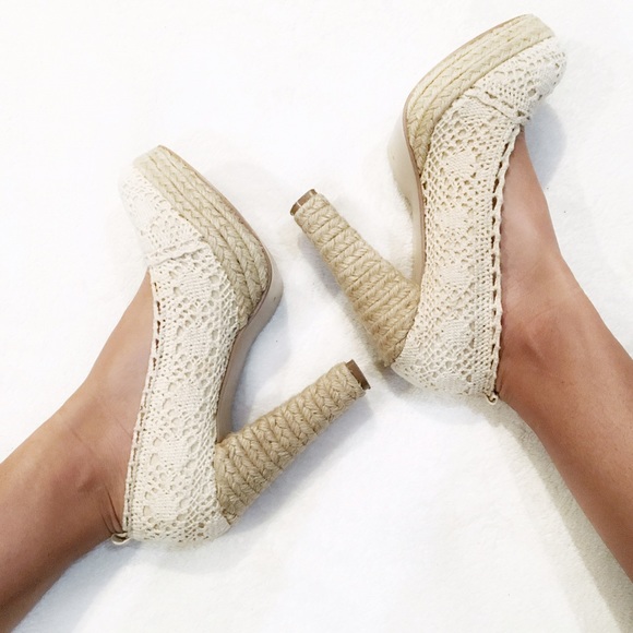 Shoes - Italian lace high heels