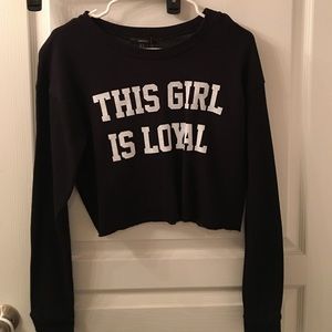 Crop sweat shirt