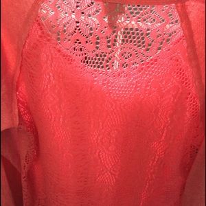 Lace back sweatshirt