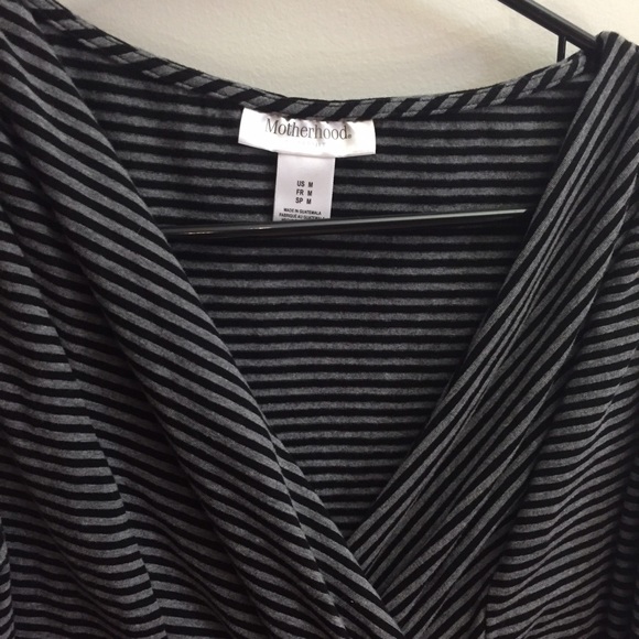 Striped V-Neck dress - Picture 2 of 2