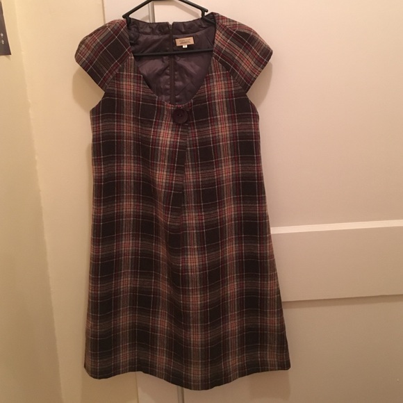 Fitted Anthropologie Wool Dress