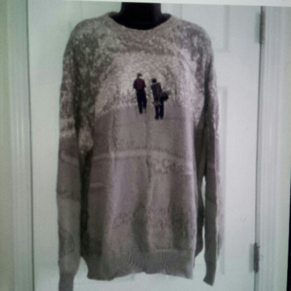 Mens Carmel Golf Sweater