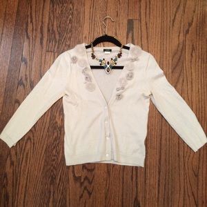 Light gray wool cardigan