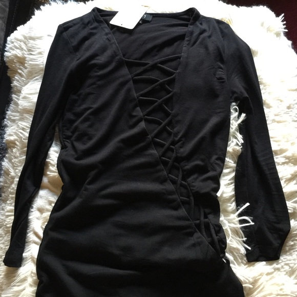 Cris cross side party dress - Picture 3 of 4