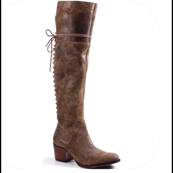 🍃💕HP Diba True OTK Burnished Cognac Leather Boot - Picture 3 of 5