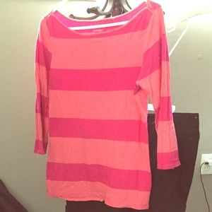 Beautiful pink boat neck