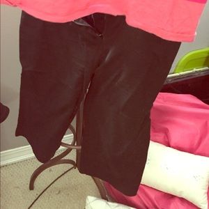 Cropped knee length dress pant