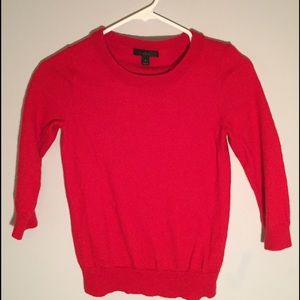 Red J Crew sweater