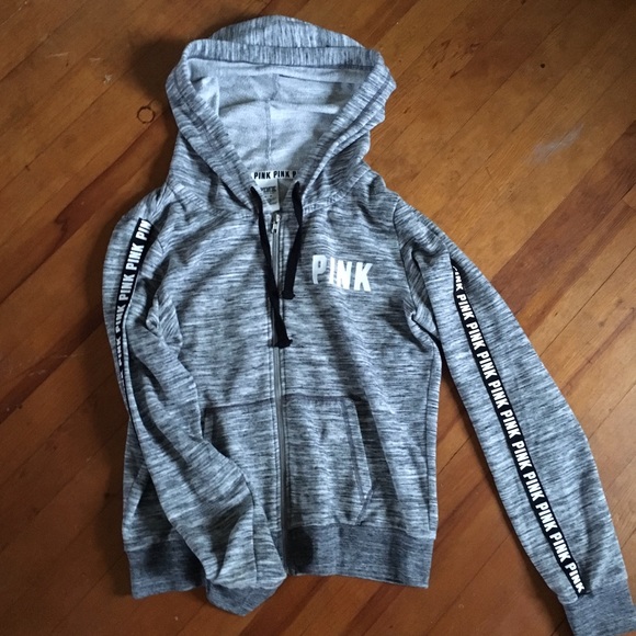 Victoria Secret Grey Zip-Up Hoodie