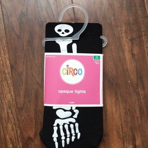Girls skeleton tights!