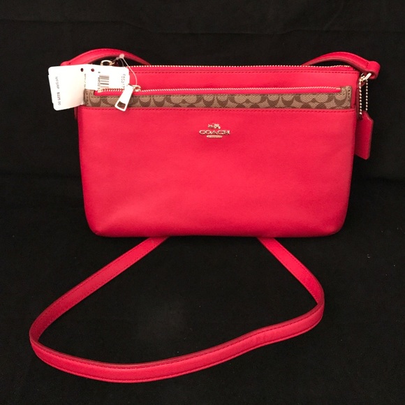 Coach Handbags - COACH SMTH LT EW POP CRSB NWT