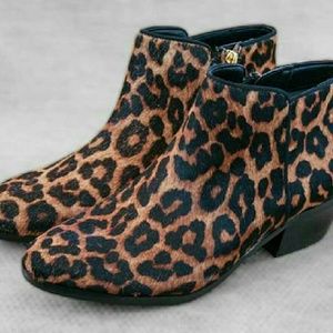Sam Edelman leopard petty boots
