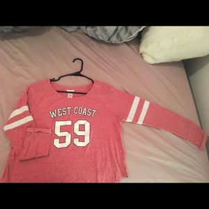 Pink long sleeve top