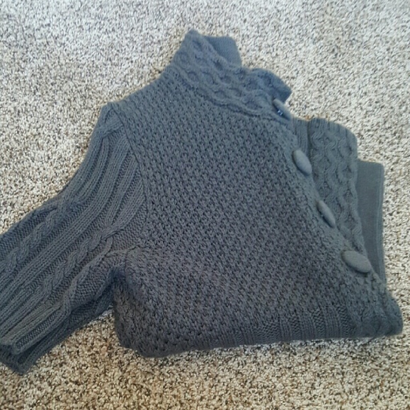 Apt.9 Gray button up cover up