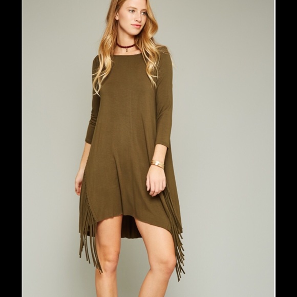 Boho Fringe Dress - Picture 2 of 3