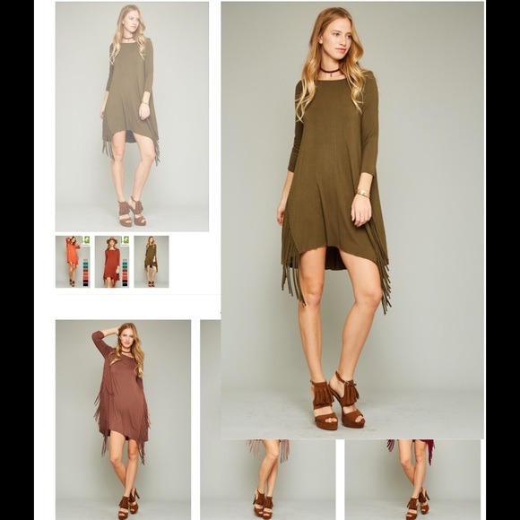 Boho Fringe Dress - Picture 3 of 3