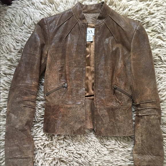 Armani Exchange Leather Jacket