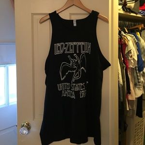 Led Zeppelin Icarus Black Tank Top
